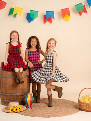 GRADE VESTIDO XADREZ