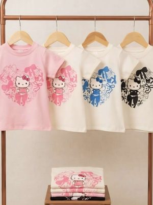 GRADE T-SHIRT CORAÇÃO KITTY